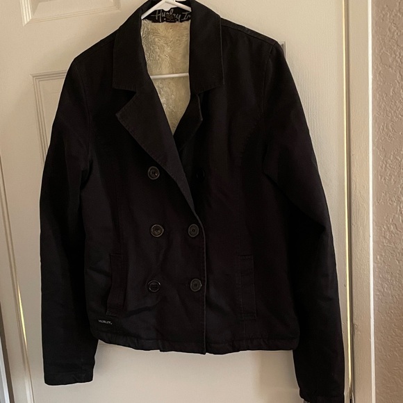 Hurley Int Jackets & Blazers - Hurley International Women's Black Peacoat XL